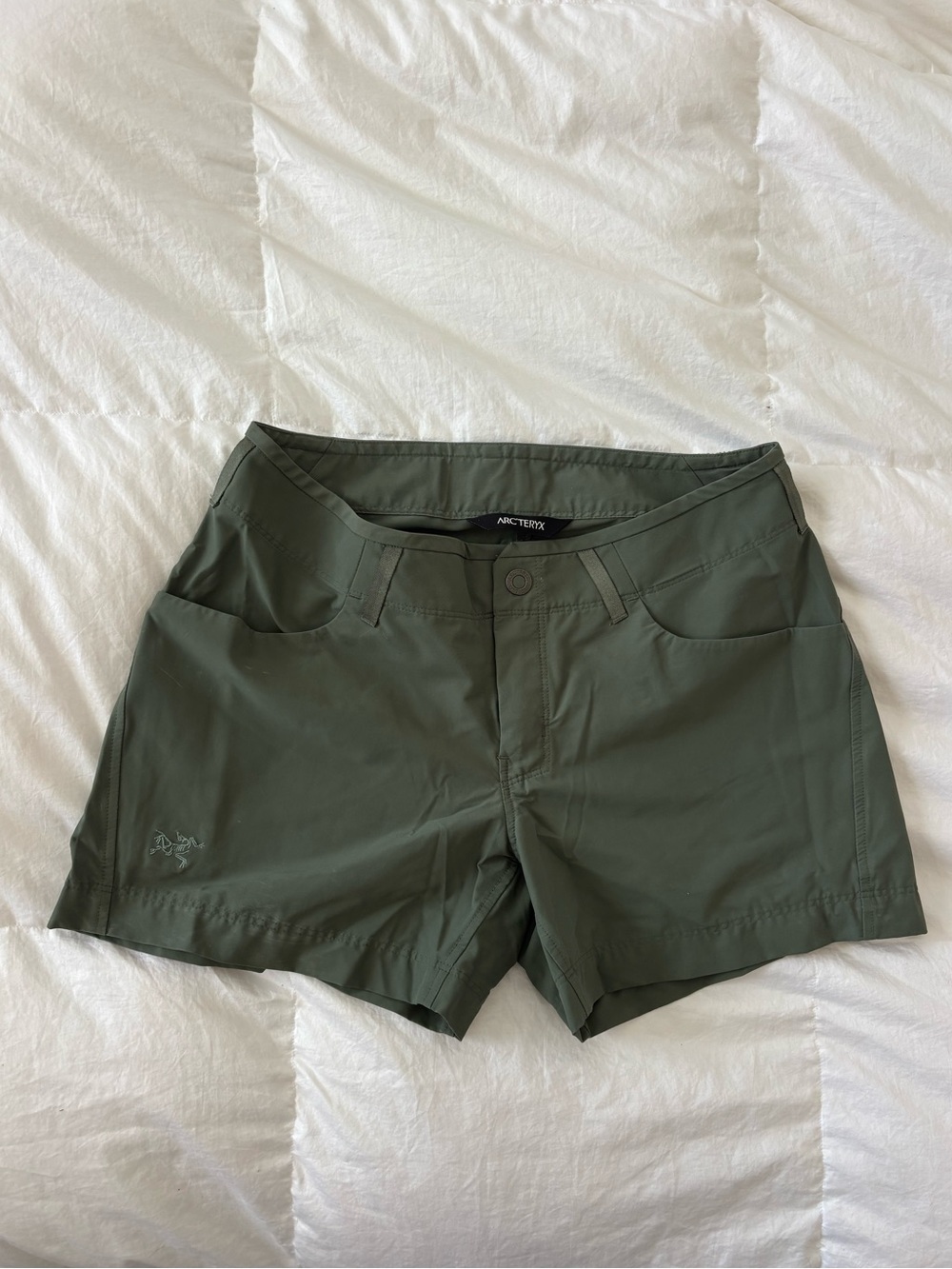 Arc'teryx Women's Olive Performance Hiking Shorts